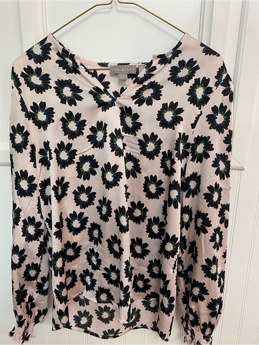Ted Baker Blush Pink Long-Sleeve Blouse